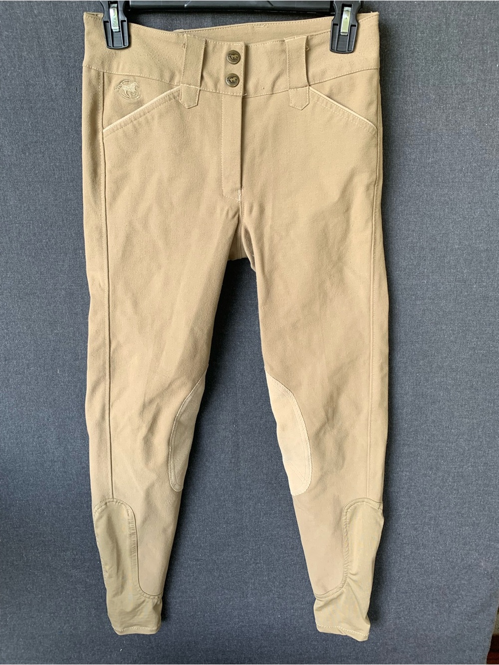 Piper by SmartPak Riding Breeches Women’s 24L Tan Knee Patch Equestrian Pants